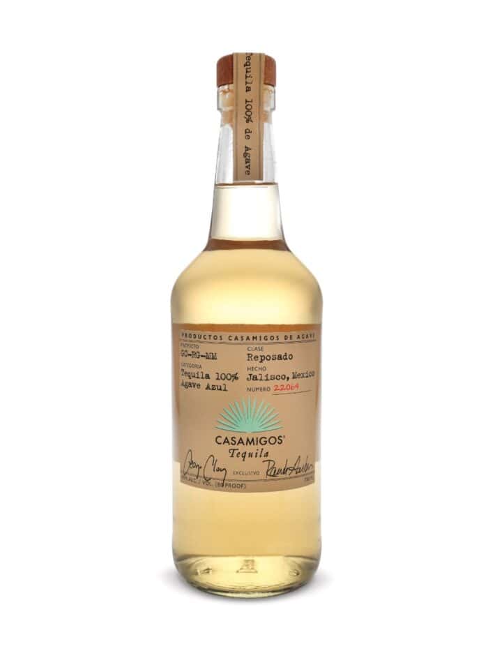 Casamigos Tequila Reposado Created by longtime friends with a shared love of tequila. The focus was to create a smooth spirit that does not require salt or lime. Slowly crafted and aged for several months, results in a golden colour filled with notes of oak, caramel, and cocoa. Superb silkiness on the palate with a finish that is long and smooth.