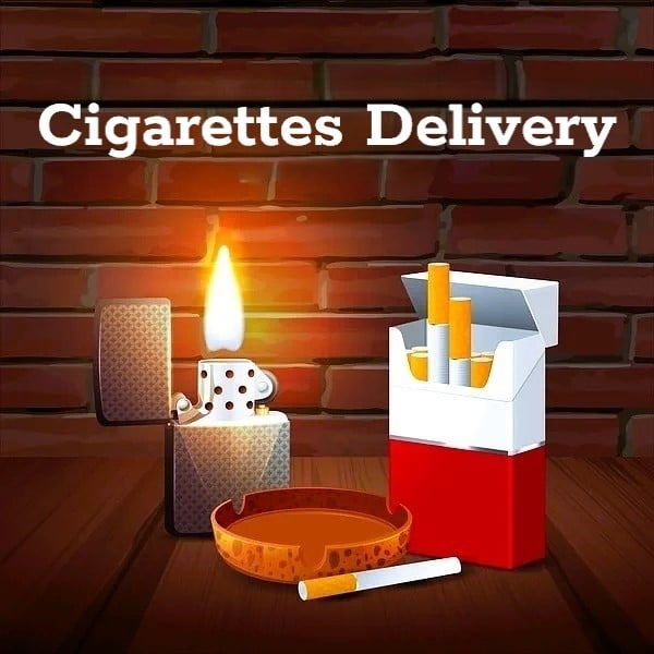 cigarettes, tobacco, cigars, lighters delivery