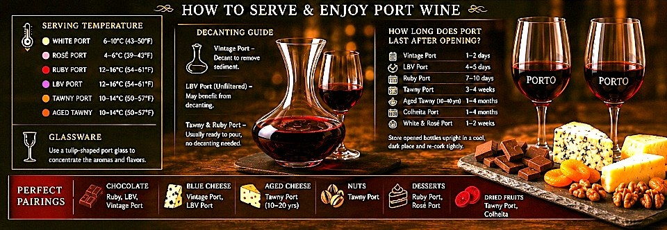 Port wine styles and serving guide
